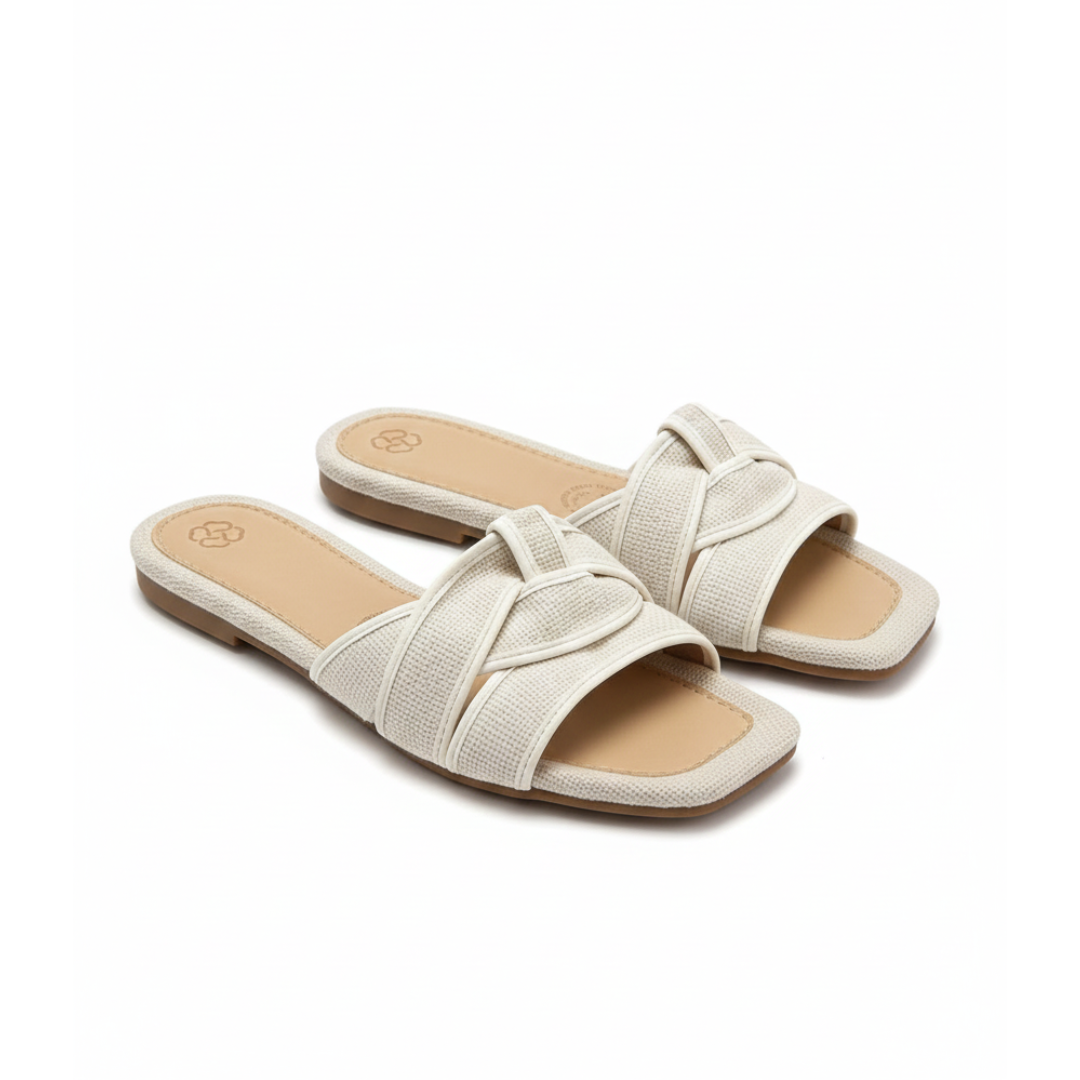 Sandalias planas en trenza